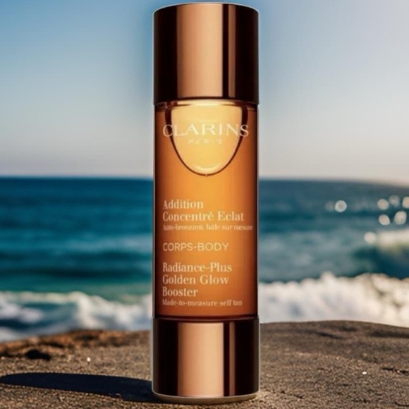 Clarins Paris Radiance Golden Glow Booster Tanning Drops 1 fl. oz. 30 ml. NEW - Picture 1 of 3